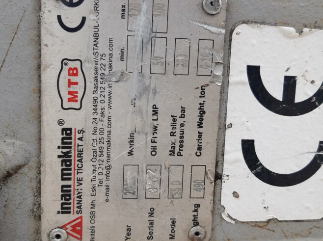 Inan Makina Hydraulikhammer MTB55D