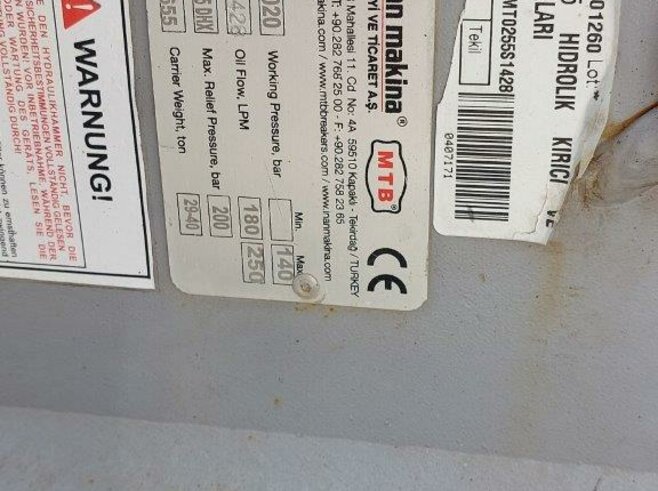 Inan Makina Hydraulikhammer MTB265DHX