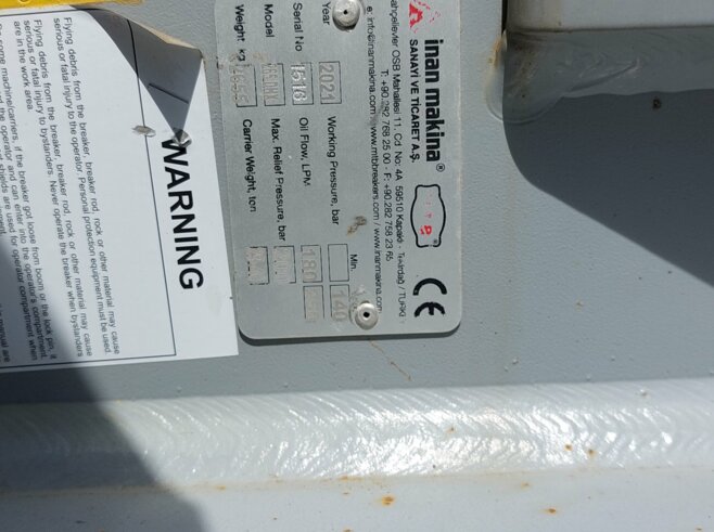 Inan Makina Hydraulikhammer MTB265DHX
