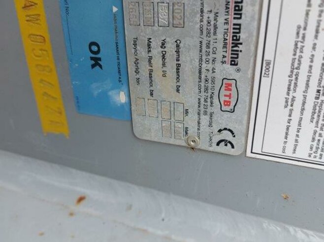 Inan Makina Hydraulikhammer MTB265DHX