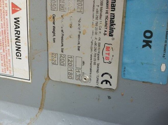 Inan Makina Hydraulikhammer MTB205DHX