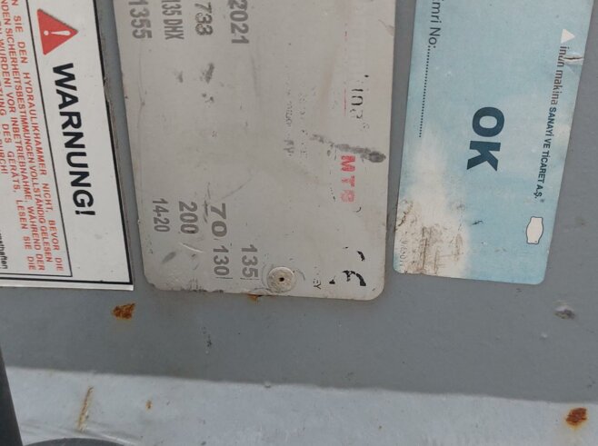 Inan Makina Hydraulikhammer MTB135DHX