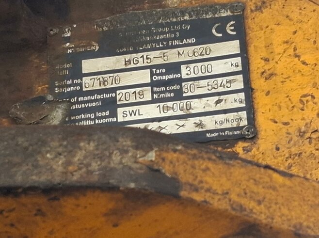 Mantsinen Mehrschalengreifer HG15-5R3