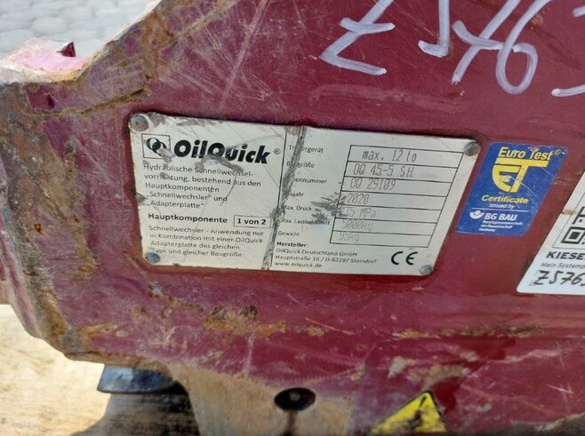 OilQuick Vollhydr. Schnellwechsler OQ45-5