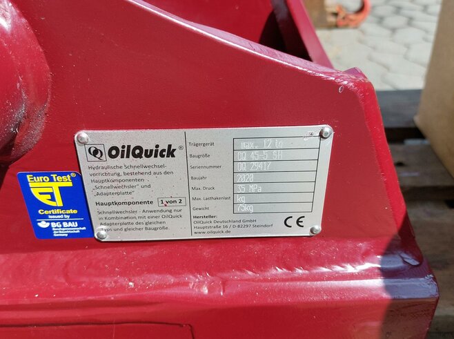 OilQuick Vollhydr. Schnellwechsler OQ45-5