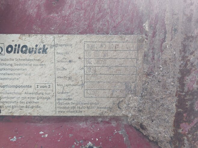 OilQuick Vollhydr. Schnellwechsler OQ80