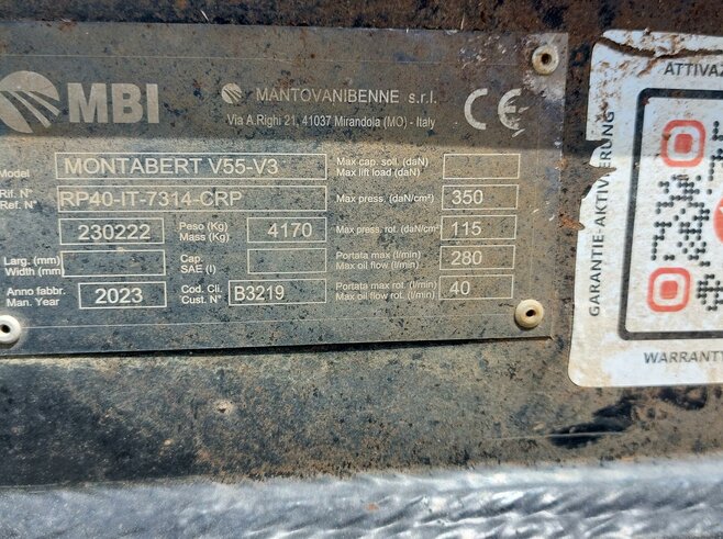 Mantovanibenne Betonpulverisierer RP40IT