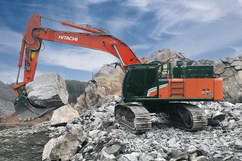 Hitachi  Duża koparka gąsienicowa Hitachi ZX530-7 